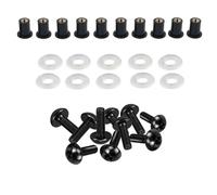 Kit tornillos motocicleta Compatible Con Para Ninja Para ZX10R Para ZX1000J 2011 2012 2013 10 Piezas Motocicleta Universal Tornillos Para M5 * 15 Tuercas De Pozo Para Parabrisas