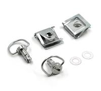 Kit tornillos motocicleta Compatible Con Sujetadores De Carenado 1/4 Vuelta Liberación Rápida Para Motocicleta Con Pasadores 19mm Pernos Prisioneros Tornillo Cuarto Vuelta Y Clips Plateados
