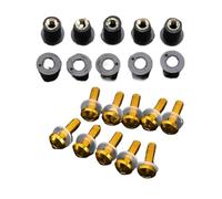 Kit Tornillos Parabrisas Moto Para Hon@&da XADV750 2024 2023 2022 2021 2020 2019 2018 2017 10 Tornillos De 5 Mm Parabrisas(YELLOW)