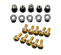 Kit Tornillos Parabrisas Moto PARA KYMCO SHADOW 300 / PEOPLE 300 MY ROAD 700 MV AGUSTA F4/F4R Tuercas De Fijación M5 Para Motor, Parabrisas, Tornillos De Montaje(10Pieces yellow)
