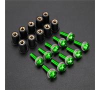 Kit Tornillos Parabrisas Motocicleta para B&MW S1000RR S 1000 RR S1000 RR 2010-2024, Tuercas Fijación para Carenado Parabrisas. Motocicleta Aluminio Tuercas Tornillos Carenado(Verde)