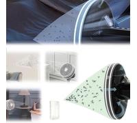 Kit Trampa Mosquitos, Bolsa Caja Trampa Ventilador, Malla Cubre Ventilador de Seguridad, Mosquitera Silenciosa Repelente de Mosquitos, para Uso Doméstico en Exteriores (XL)