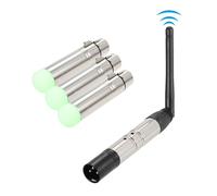 Kit transmisor receptor DMX512 inalámbrico portátil de 2,4 GHz (paquete de 4) para fiestas, DJ, espectáculos, clubes, discotecas y karaoke.