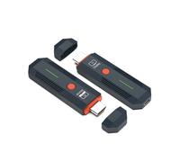 Kit Transmisor y Receptor de Video Inalámbrico Compatible con . Adaptador de TV Dongle para PC, Cámara, Portátil A Proyector, Monitor y TV.