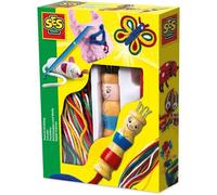 Kit Tricotín de Madera SES Creative con Hilos de Colores Variados