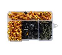 Kit Tuercas Pernos Kit De Tornillos Carenado Motocicleta Para DUCATI Para MULTISTRADA 1200 195 Piezas, Tuercas Y Clips Fijación Carrocería Tornillos Carenado Motocicleta(Oro)