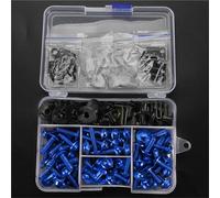 Kit Tuercas Pernos Kit De Tornillos Carenado Para Motocicleta Para Yamaha XT660R XT 660R 660 R Tuercas Y Clips Fijación Para Carrocería Tornillos Carenado Motocicleta(Azul)