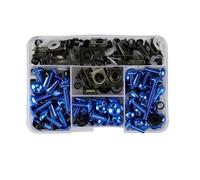 Kit Tuercas Pernos Kit Tornillos Tuercas Carenado Motocicleta Para Para Aprilia Para Suzuki 155 Piezas 177 190 253 Clips Fijación Carrocería Tornillos Carenado Motocicleta(Azul,177pcs)