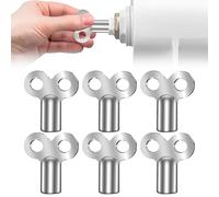 Kit uego de llaves de purgado de radiadores, 6 Piezas Llave cuadrada para radiado, robusto y estable, reduce el ruido, llave para purgar radiadores