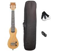 Kit Ukelele Ukelele Eléctrico Portátil De Viaje Que Toca El Ukelele De Madera Maciza Que Se Puede Tocar En Silencio Para Practicar Sin Ruido