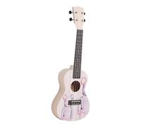 Kit Ukelele Ukelele Guitarra Hawaiana De Cuatro Cuerdas Con Gradiente De 23 Pulgadas De Nivel Básico Con Accesorios(Color:Stripes)