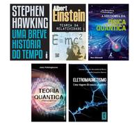 Kit Uma breve história do tempo + Eletromagnetismo + Teoria + 2 livros