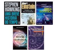 Kit Uma breve história do tempo + O que é vida? + Teoria + 2 livros