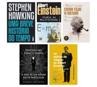Kit Uma breve história do tempo + Teoria + Como vejo o mundo + 2 livros