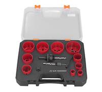 Kit universal de sierra de corona, juego de brocas HSS de 3/4 a 2 1/2 pulgadas para metal, madera y plástico, corte rápido con tapones de extracción rápida y adaptador de rosca