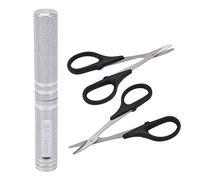 Kit universal de tijeras curvas RC, accesorios para perforador de agujeros de coche RC, herramienta de perforación ajustable de 0 a 14 mm con mango antideslizante, diseño (Plata)