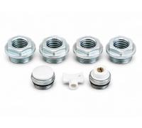 Kit Universal Tapones Radiador Calefacción 1/2" ZINC | Tapón Ciego Radiador, Purgador Radiador, Juntas para Radiadores, Adaptador Radiador, Accesorios Radiadores Calefacción, Fácil Instalación