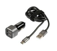 Kit USB Tipo-C 2 en 1 - Carga rápida - 12/24 V