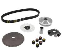 Kit variador GY6 50cc 4T - incluye polea, correa, rodillos, ventilador - compatible con Baotian, Rex, Benzhou, Flex-Tech, Explorer ATU - motor 10” - 669x18x30