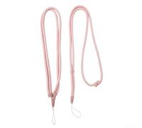 Kit versátil de correa cruzada ajustable y correa de muñeca compatible con ventilador portátil Shark ChillPill 3 en 1, soporte de ventilador de poliéster con junta giratoria para (rosa claro)