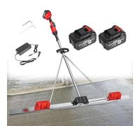 Kit vibratorio inalámbrico para soleras de hormigón sin escobillas con tabla de nivelación y regla para construcción de carreteras