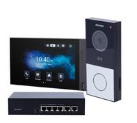 Kit Vídeo Portero IP Poe Akuvox KIT03-IP para Unifamiliar Con Monitor Interna
