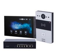 Kit Vídeo Portero IP Poe Akuvox KIT04-IP para Unifamiliar Con Monitor Interna 7"
