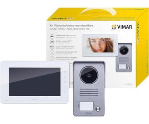 Kit Videocitofono 7 Pollici LCD Vivavoce Monofamiliare Da Parete Vimar K40910