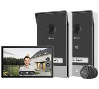 Kit videoportero 2 placas de calle + pantalla hp7 ezviz wifi