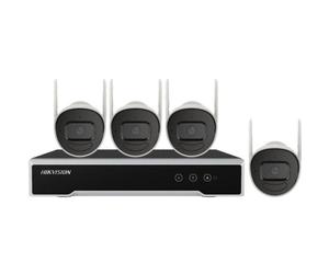 Kit Videovigilancia Hikvision NK42W0H-1T(WD)(D)/EU 4 Cámaras 2MP Full HD IP66 HDD 1TB Wi-Fi/Alámbrico
