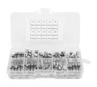 Kit Vidrio Surtido 100Pcs FastBlow 5x20mm 0.2A a 20A Transparente para Interruptores Dispositivos Antirrobo MicroMotores Fuente de Alimentación Balastos Instrumentación Equipos de