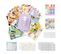 Kit Vision Board - 270 Cartas Imágenes + Tablero Laminarte Reutilizable - Kit de pizarra de ensueño - Kit DIY con Stickers de Letras, Iconos y Etiquetas - 30 Temáticas para Alcanzar Vida Ideal