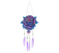 Kit Wind Chime con y Diamantes 5D DIY Kit Wind Chime con y Diamantes(A) | atractivo, incluye coloridas, cristales brillantes, ideal para sueños dulces, para fácil montaje