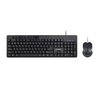 KIT wired GEMBIRD, tastatura 104 taste + mouse optic 1600dpi 3 butoane rotita scroll, black "KBS-UM-04" (timbru verde 0.8 lei)x