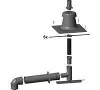 Kit WOLF C93x DN80/125 escape vertical Flex