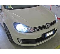 Kit Xenon coche H7 6000 K Canbus 55 W apto para Volkswagen Golf 6 VI + filtros + adaptadores portalámparas
