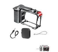 Kit Xplorer de agarre lateral de cámara para Insta.360 Ace Pro 2/Ace Pro/Ace, jaula de cámara con interfaz de zapata fría y obturador, mango con interfaz de tornillo de 1/4 para vlogging y sesiones de