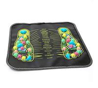 Kitabetty Masajeador De Pies, Masajeador De Reflexología Pediátrica De Adoquines De Colores con Forma De Piedra, Masajeador De Pies Y Almohada para Relajar El Cuerpo