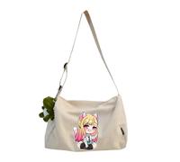 Kitagawa Marin - Bolso bandolera de lona con diseño de anime, 30 x 20 x 20 cm, bolsa cruzada de lona para adolescentes, gran capacidad, Blanco roto Tipo 3, 30*20*20cm