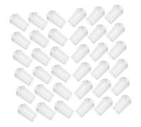 KITANDOVE 100piezas Tapas Protectoras Para Perchas De Ropa Gomas De Hanger Para Protección De Puntas De Alambre Funda De Goma Redonda Transparente Para Perchas Y Productos Industriales