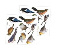 KITANDOVE 2juegos Pegatinas Anticolisión Para Ventanas De Autoadhesivas Prevención De Choques Para Aves Diseño Transparente y Resistente