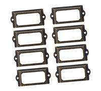 KITANDOVE 30 piezas Soporte para Etiquetas Antiguo para Muebles Marco de Tarjetas de Decoración para Gabinetes Estilo Vintage para Personalizar Hogar