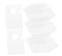 KITANDOVE 400piezas Pestañas Colgantes Adhesivas Transparentes De Pvc Para Exhibición De Productos Retail