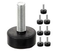 KITANDOVE 8 Piezas De Patas De Mesa De Acero con Amortiguador, Patas Niveladoras De Mesa, Patas Ajustables para Muebles, Niveladores De Suelo, Deslizadores para Muebles, Parachoques para