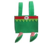 KITANDOVE Bolsa De Dulces Navideña Reutilizable Para Decoración y Saco De Golosinas Diseño Temático De Navidad Para Fiestas y Celebraciones