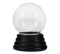 KITANDOVE Globo de Nieve de Cristal Transparente con Base Roscada de 80 MM para Manualidades DIY Decoración de Bolas de Nieve Navideñas y Terrarios Kit para Crear Globos de Agua Pequeños