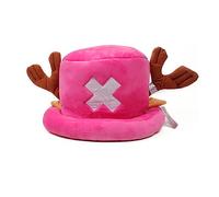 KITAT Gorras de anime Tony Tony Chopper Cosplay lindo sombrero de peluche de anime disponible en cinco colores, rosa, 26 x 16 cm