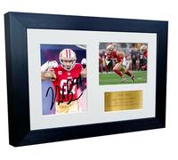 Kitbags & Lockers Fotografía firmada A4 de Nick Bosa San Francisco Super Bowl autografiada de 12 x 8 pulgadas, marco de fotos autografiado, póster de fútbol, regalo G