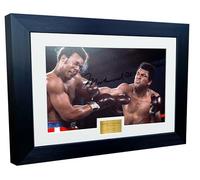 Kitbags & Lockers Marco de fotos autografiado de Muhammed Ali vs George Foreman de 12 x 8 pulgadas, tamaño A4 con texto en inglés "RUMBLE IN THE JUNGLE"