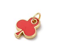 KitBeads Dijes de cartas esmaltados como As of Hearts Spades Clubs para hacer joyas, collares, aretes, pulseras, manualidades, Acrílico, No es una piedra preciosa